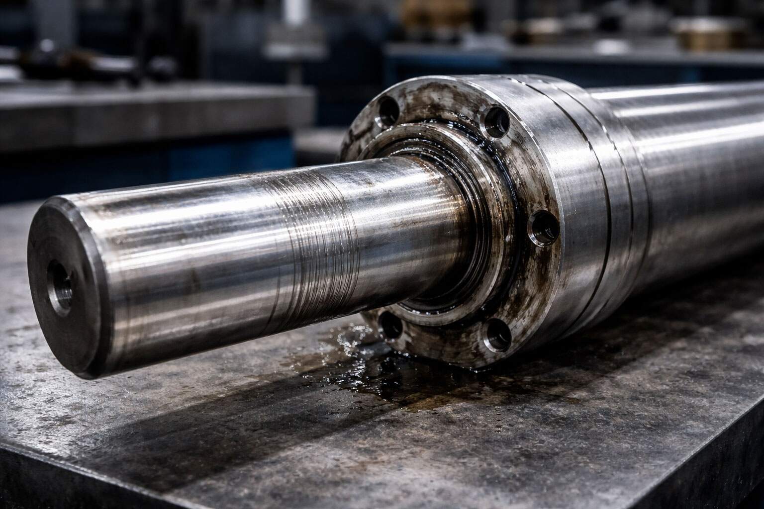 Hydraulic cylinder failure damage example