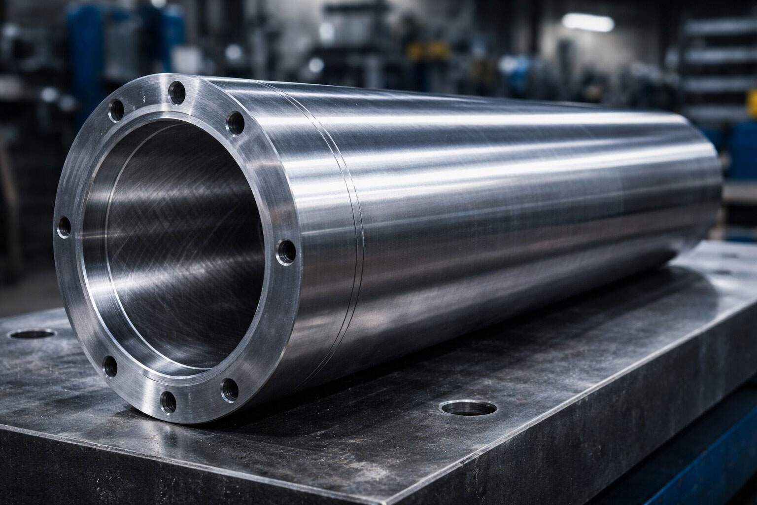 Hydraulic cylinder barrel internal bore