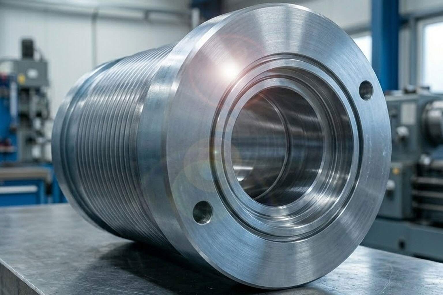 Hydraulic cylinder end cap assembly