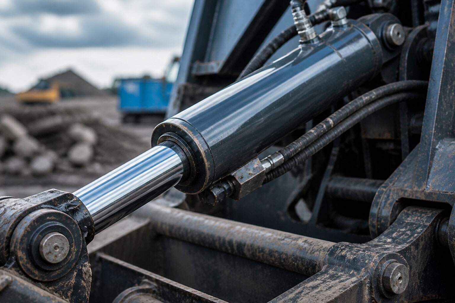 Hydraulic cylinder applications in construction and industry