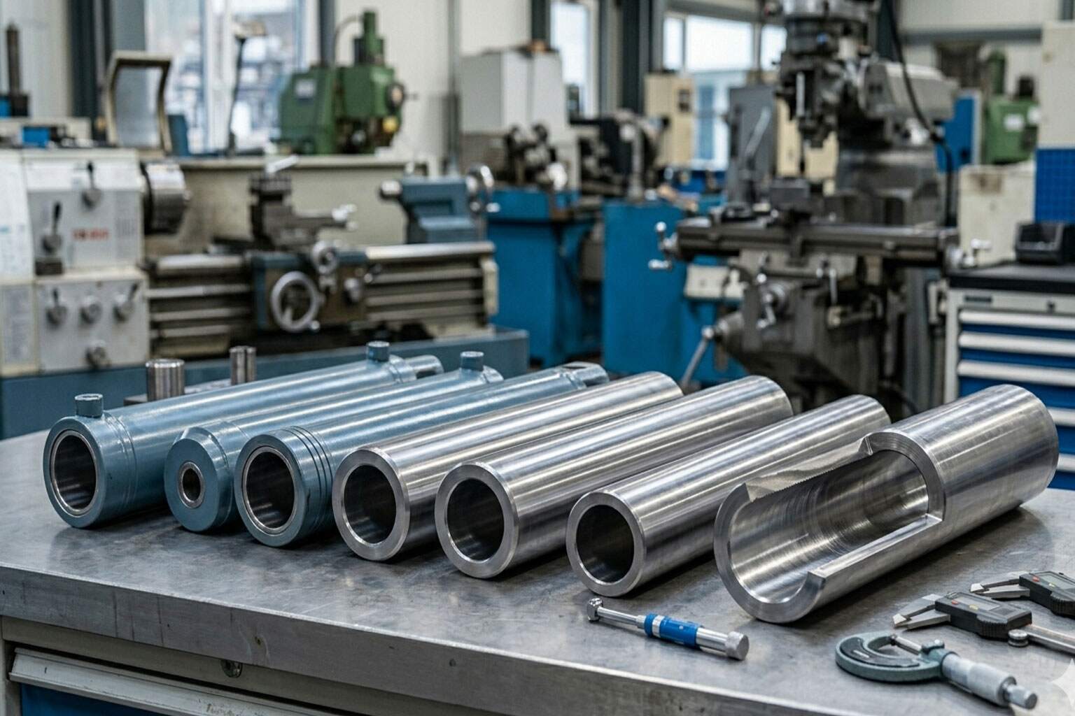 Hydraulic cylinder barrel and bore surface